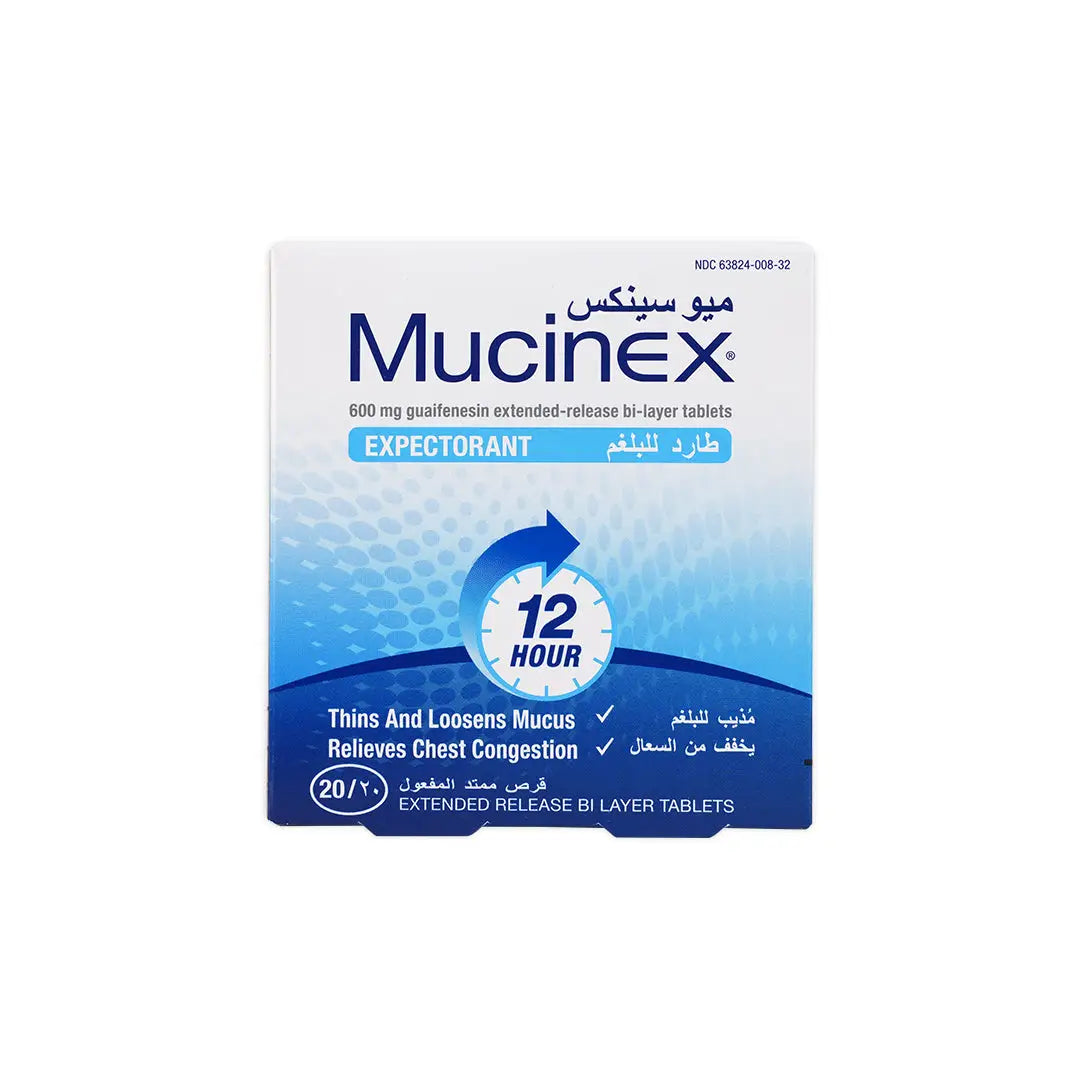 Mucinex 600 mg 20 Tablets