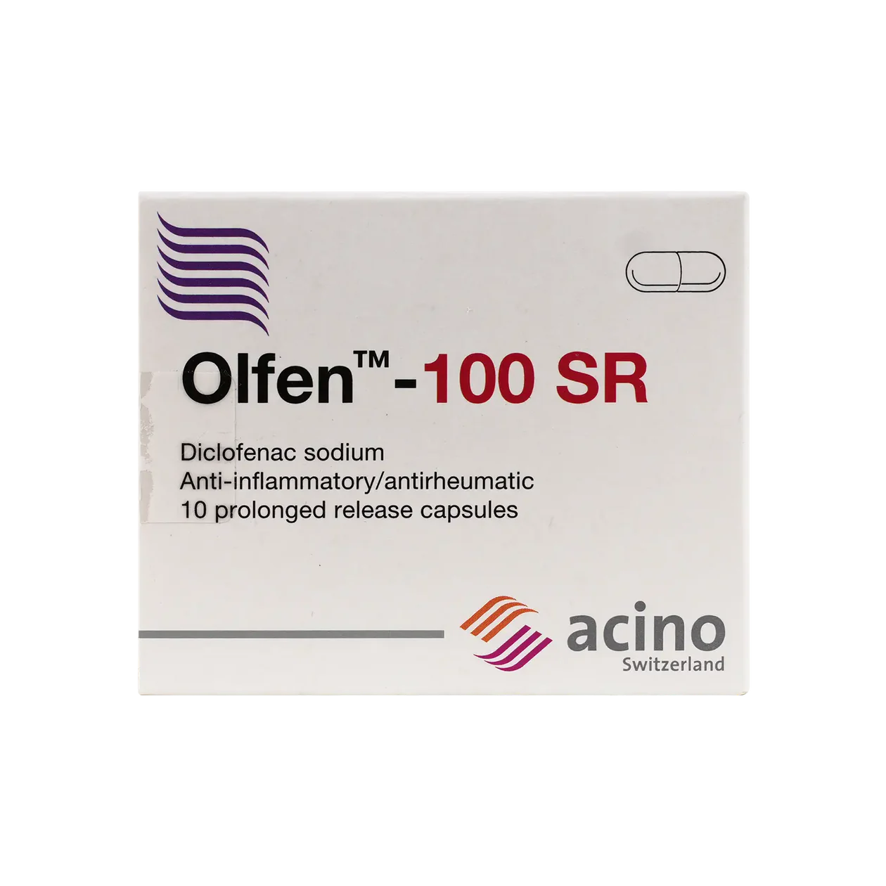 Olfen 100 mg 10 Capsules