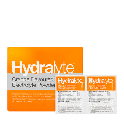 هايدرالايت برتقال بودرة | محلول إمهاء لتعويض السوائل | بنكهة البرتقال | 10 أكياس
