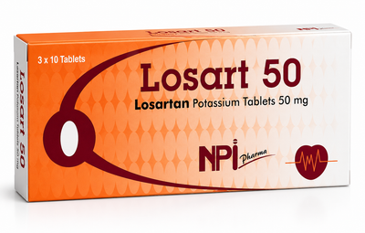 لوسارت أقراص | علاج ضغط الدم المرتفع | 50 ملغ | 30 قرص